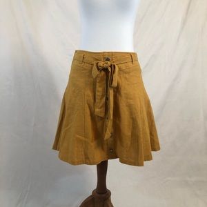 Forever 21 Mustard Yellow High Waisted Mini Skirt